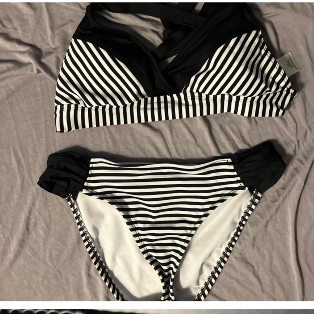Mossimo Supply Co. Black and White Bikini